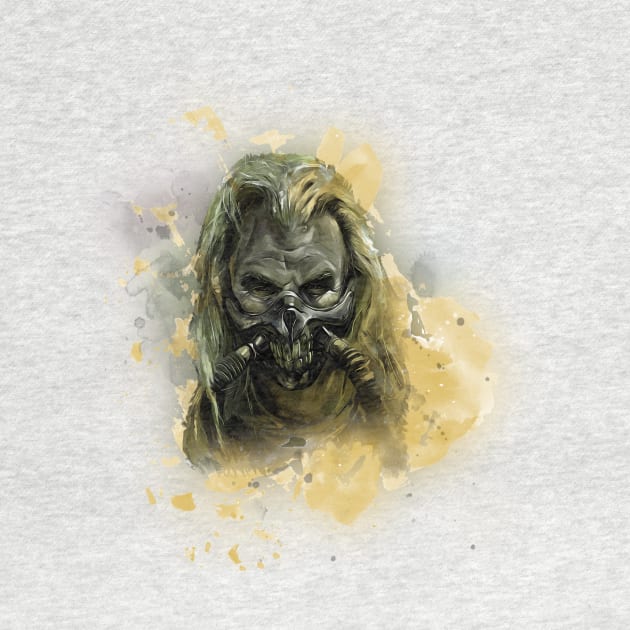 Immortan Joe Mad Max Villain in Watercolor by Pangea5